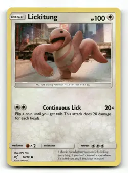 Lickitung 16/18 - Detective Pikachu Holo - Pokemon Card LP - Image 1