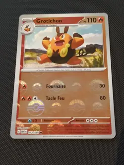 Carte Pokemon - EV 10.5 Flamme Blanche - Pokeball - Grotichon - 012/086 - Image 1