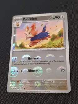 Carte Pokemon - EV 10.5 Flamme Blanche - Pokeball - Ponchien - 075/086 - Image 1