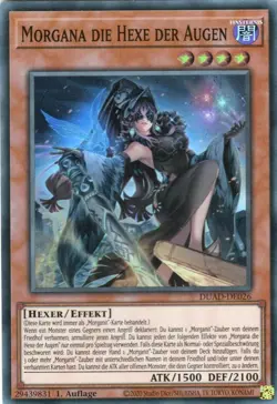 yugioh 1x Morgana die Hexe der Augen DUAD-DE026 SUPER RARE 1AUFLAGE DEUTSCH - Image 1