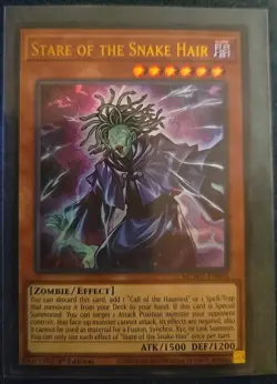 Yugioh! 1x Stare of the Snake Hair MZMU-EN003 Ultra Rare 1st Ed NM - Image 1