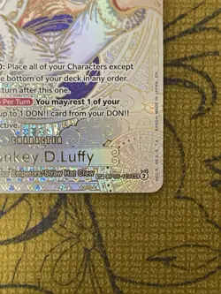 One Piece Gold Monkey D. Luffy OP05-119 Secret Rare OP11 SP - Image 2