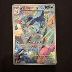 Pokemon TCG Dewott Illustration White Flare Holo Foil Card 106/086 Rare - Image 1