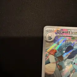 Pokemon TCG Dewott Illustration White Flare Holo Foil Card 106/086 Rare - Image 2