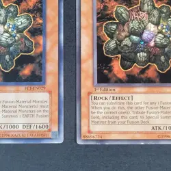 Yugioh TCG - 2x The Earth Hex Sealed Fusion - FET-EN029 - LP - Unlimited 2004 - Image 3