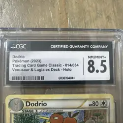 Pokemon TCG Trading Card Game Classic Dodrio 014/034 Holo CGC 8.5 - Image 3