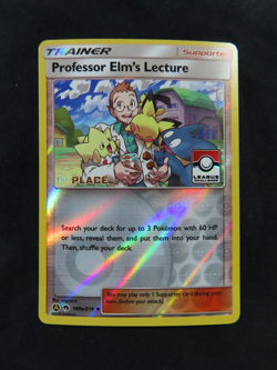 Professor Elm’s Lecture RH 188a/214 1st Place Pokemon League Challenge Card NM/M - Image 1
