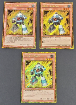 Yugioh - 3x Junk Changer - PGL3-EN002 - 1st Ed - LP/NM - Gold Secret Rare - 2016 - Image 1