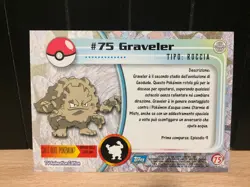 CARD POKEMON 75 GRAVELER EDIZIONE TOPPS 1999 ITA NINTENDO - Image 2