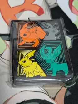 Pokemon Evolving Skies 65ct Deck Card Sleeves ETB 2021 Eevelution - Image 1