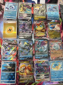 Pokemon 16 Card Lot nm V Max Mega SR Amazing Ex HOLO Rare Hits Only R83 - Image 1
