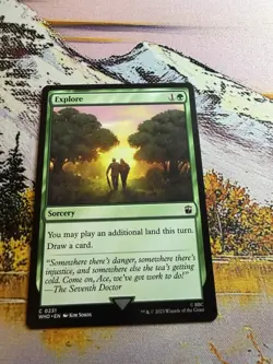 Explore NM Doctor Who MTG Magic The Gathering Green English Card - Image 1