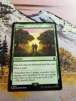 Explore NM Doctor Who MTG Magic The Gathering Green English Card - Image 2