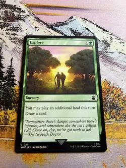 Explore NM Doctor Who MTG Magic The Gathering Green English Card - Image 3
