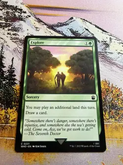 Explore NM Doctor Who MTG Magic The Gathering Green English Card - Image 4