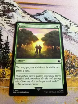 Explore NM Doctor Who MTG Magic The Gathering Green English Card - Image 5