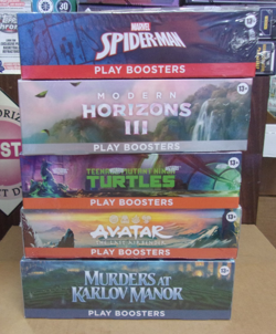 MTG AVATAR + SPIDER-MAN + TURTLES + MODERN 3 + MURDERS PLAY BOOSTER BOX LOT - Image 1