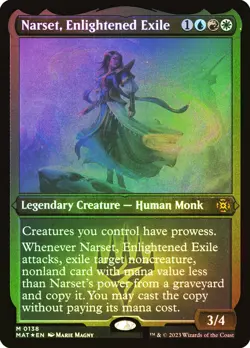 MTG FOIL ETCHED Narset, Enlightened Exile - March of the Machine: The Aftermath - Image 1