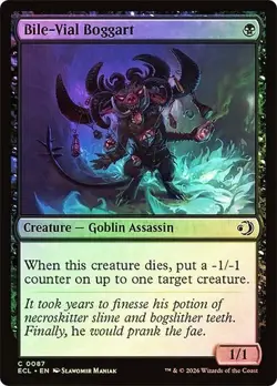 NM Foil Bile-Vial Boggart, MTG, Lorwyn Eclipsed, Magic the Gathering, 87 - Image 1