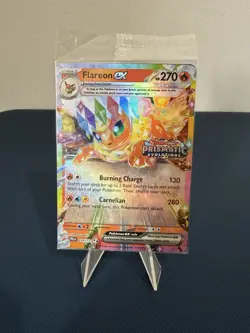 Flareon ex Prismatic Evolutions Stamped *SEALED* Pokemon TCG NM Surprise Box - Image 1