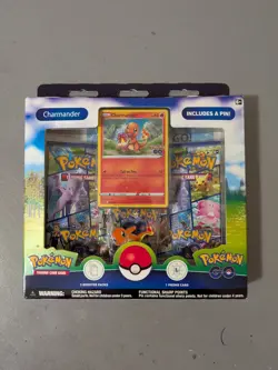 Pokemon GO TCG - Pin Collection Set of 3 (Charmander Squirtle Bulbasaur) - Image 2