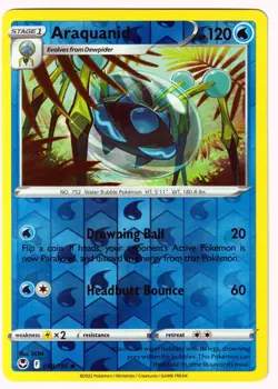 Araquanid Uncommon SWSH12: Silver Tempest 048/195 NM Reverse Holo Pokemon TCG - Image 1