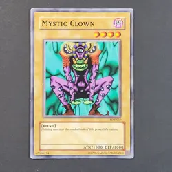 Yugioh TCG - 2x Mystic Clown - SDK-018 - Unlimited - MP - Vintage Common - 2002 - Image 2