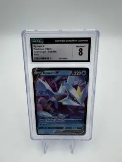 2022 Pokemon Kyurem V 048/196 Swsh11: Lost Origin Holo CGC 8 - Image 1