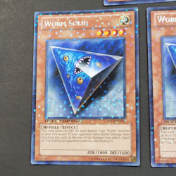 Yugioh TCG - 3x Worm Solid - DT03-EN029 - Starfoil Rare - 1st Edition - NM - Image 3