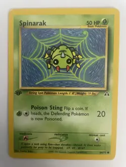 Spinark 1st Edition 64/75 Neo Discovery Pokemon - Image 1