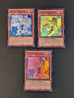 Yugioh TCG - 3x Tuning Magician - BOSH-EN001 - NM/LP - Super Rare - 1st Edition - Image 3