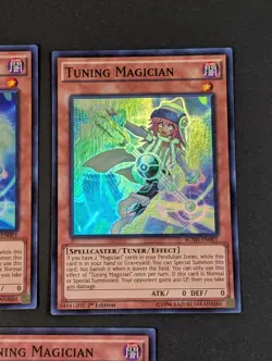 Yugioh TCG - 3x Tuning Magician - BOSH-EN001 - NM/LP - Super Rare - 1st Edition - Image 5