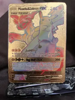 Pokemon TCG Pikachu & Zekrom GX Sun & Moon - Team Up 184/181 Holo Secret Rare - Image 1