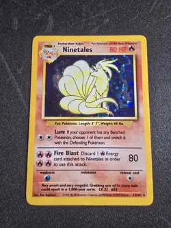 Pokemon Ninetails Holo Rare Base Set 12/102 - Image 1