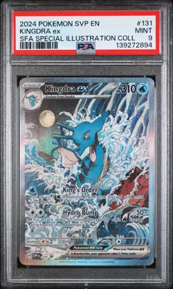 2024 Pokemon SVP Black Star Promo SFA Special Illustration #131 Kingdra Ex PSA 9 - Image 1