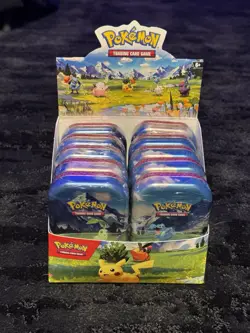 Pokemon TCG: 10x Mega Evolution Ascended Heroes Mini Tins in Display Box - Image 1