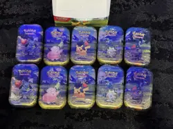 Pokemon TCG: 10x Mega Evolution Ascended Heroes Mini Tins in Display Box - Image 2