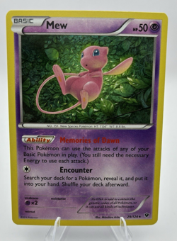 Mew, Pokemon Near Mint, Fates Collide, Holo Rare, 29/124 - Image 1
