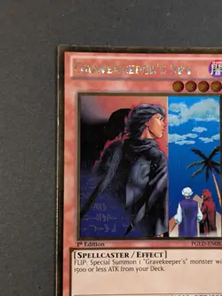 Yugioh TCG - 1x Gravekeeper's Spy - PGLD-EN082 - LP - 1st Edition - Gold Rare - Image 3