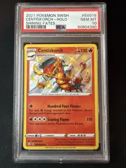 Centiskorch SV019/SV122 PSA 10 Gem Mint 2021 Pokemon Shining Fates Baby Shiny - Image 1