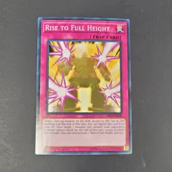 Yugioh TCG - 1x Rise to Full Height - SR06-EN038- 1st Edition - NM 2018 - Common - Image 2