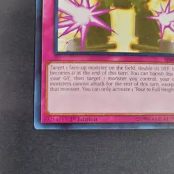 Yugioh TCG - 1x Rise to Full Height - SR06-EN038- 1st Edition - NM 2018 - Common - Image 3