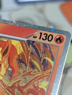 Pokemon Flareon #167 SVP Black Star Promo Cosmos Holo With Swirl 🍥 - Image 3
