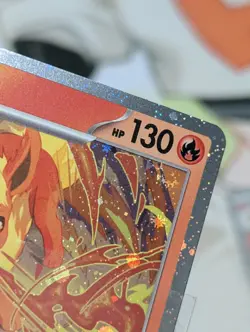 Pokemon Flareon #167 SVP Black Star Promo Cosmos Holo With Swirl 🍥 - Image 4