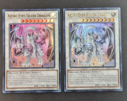Yugioh TCG - 2x Azure Eyes Silver Dragon - SDBE-EN040 - NM/LP - Ultra Rare 2013 - Image 1