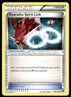 Gyarados Spirit Link 101/122 Uncommon BREAKpoint Pokemon Lightly Played - Image 1