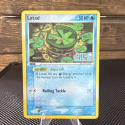 Pokemon Lotad 55/100 EX Crystal Guardians 50 HP Common 2006 English Reverse Holo - Image 1