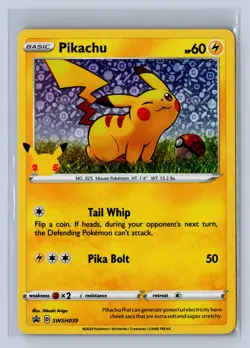 2020 Pokemon Sword & Shield General Mills Promo Pikachu #SWSH039 - Image 1