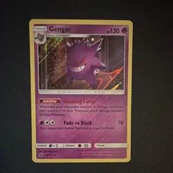 Pokemon Gengar 38/111 Sm-Crimson Invasion Holo Rare Stage 2 130 HP TCG Card - Image 1