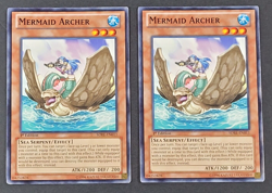 Yugioh TCG - 2x Mermaid Archer - SDRE-EN011 - 1st Ed - LP/NM - Common - 2012 - Image 1